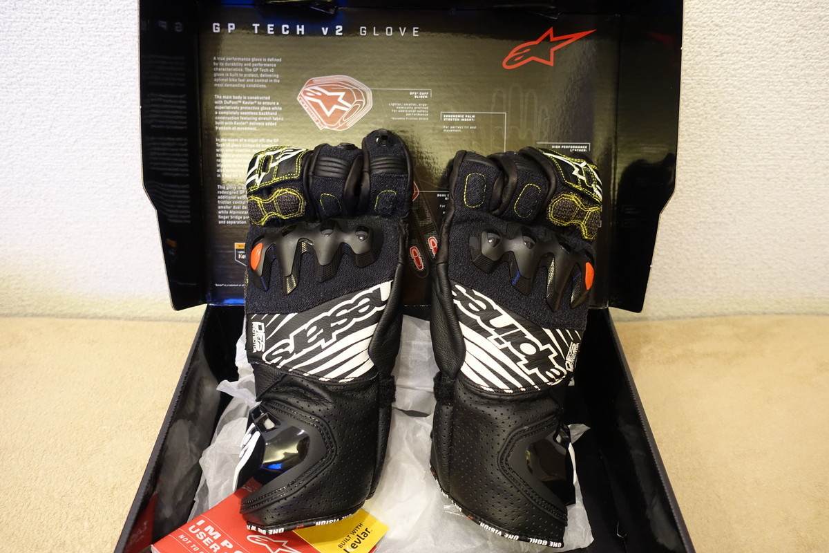 【XXL 2XL】alpinestars GP TECH V2レーシンググローブ【12 BLACK WHITE】3556622 定価54,340円 GPテックV2 牛革カンガルー拍卖