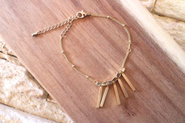 ドゥーズィエムクラス DEUXIEME CLASSE ゴールドバーフリンジブレスレット ゴールドカラーデザインブレス L’Appartement アパルトモン拍卖