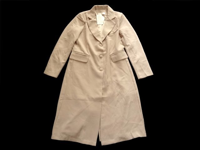 新品 YIYIYICHU リリリチュ ロング コート ワンピースコート ピンクベージュ 無地 bau楽天市場 拍卖