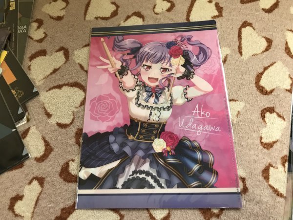 d099クリアファイル BanG Dream! バンドリ! クリアホルダー Wポケット Roselia 宇田川あこ拍卖