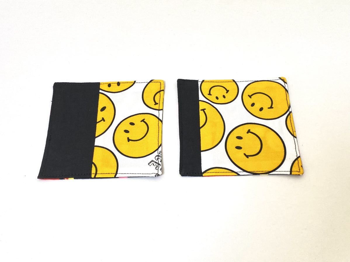 ハンドメイド★コースター ニコちゃん 2枚セット(514)拍卖