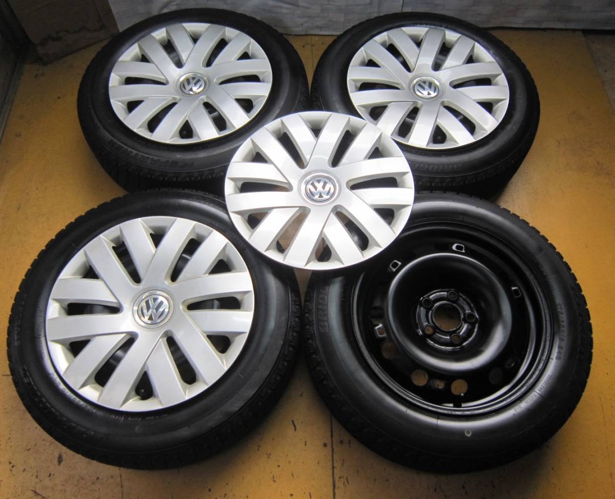 G447☆VW 175/65R15 ブリヂストン アイスパートナー 15X6J +38 PCD100 5H ポロなど フォルクスワーゲン拍卖