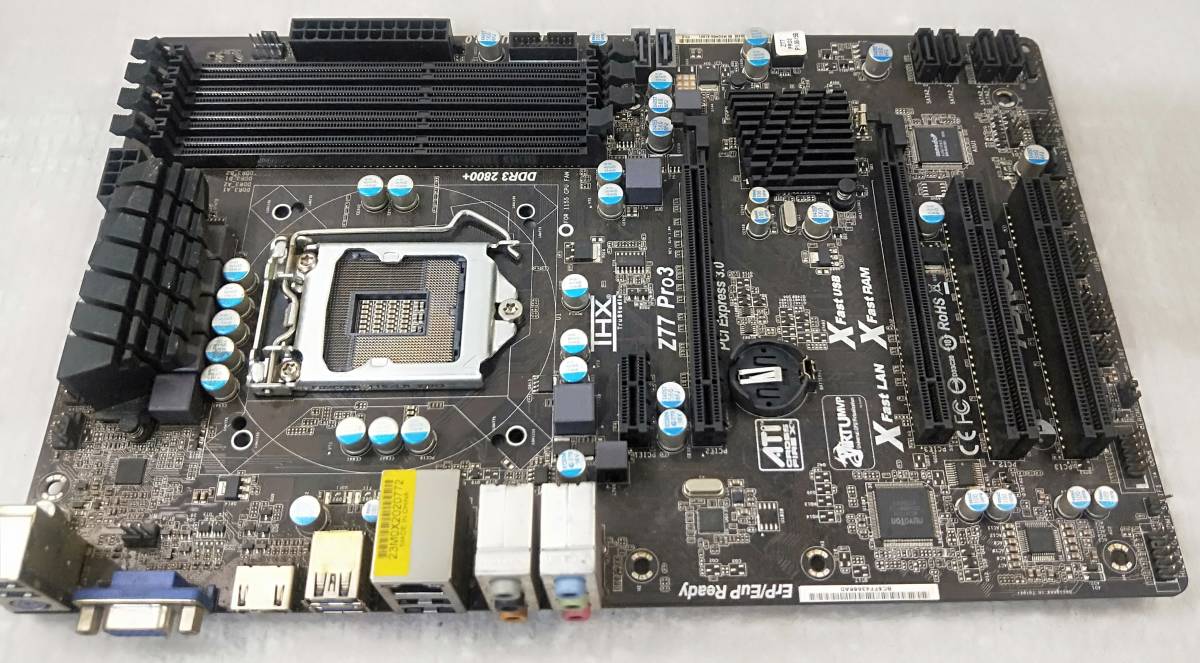 【中古パーツ】BIOS確認のみ、Z77 PRO3 ザーボード IOパネル付 LGA1155 ■MB1795拍卖