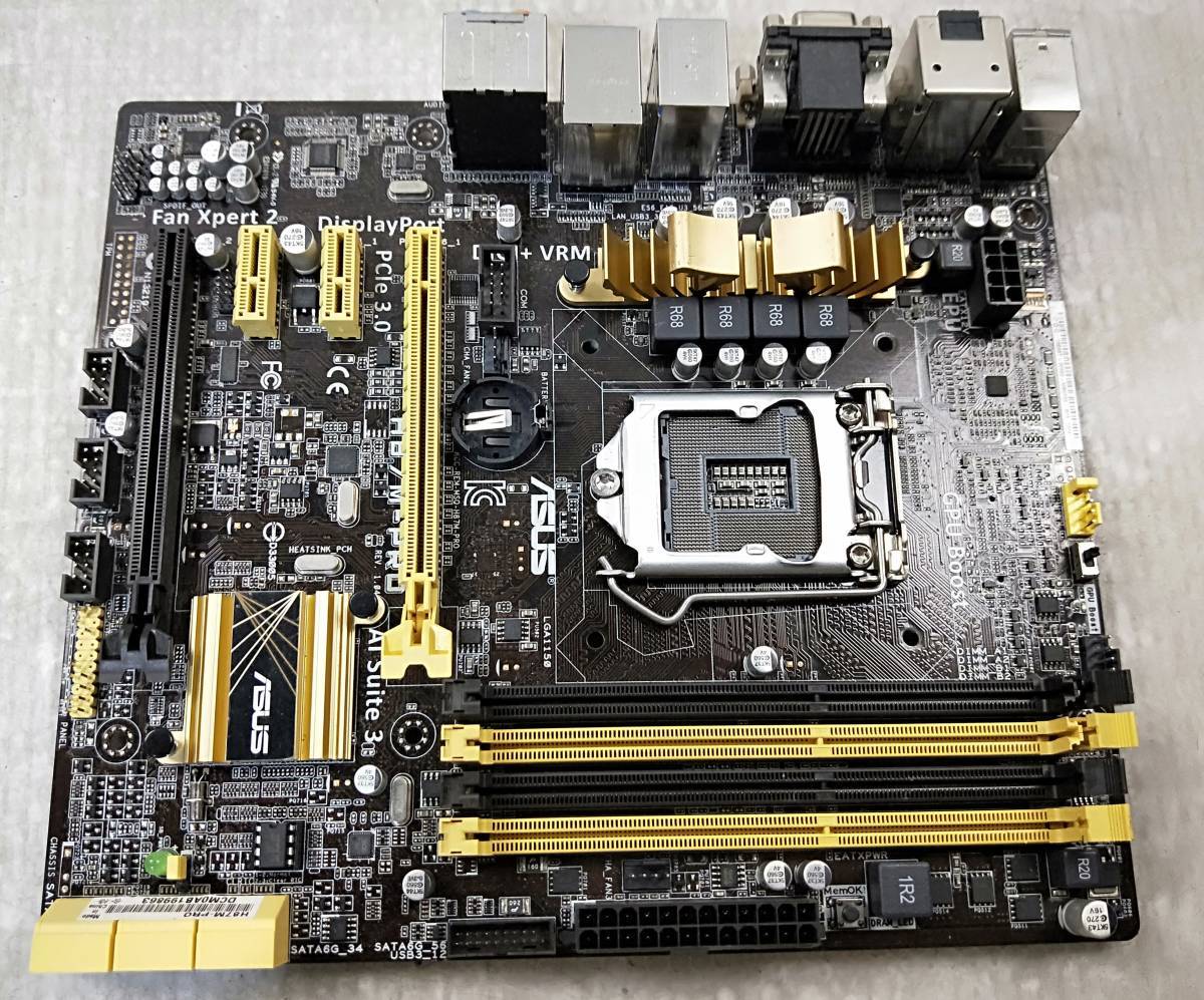 【中古パーツ】BIOS確認のみ、ASUS H87M-PRO マザーボード IOパネル付 LGA1150 ■MB1731拍卖