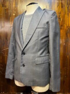 K629 メンズ ジャケット LUCY ルーシー グレー 灰 テーラード エポーレット 2B 2釦 / M (8)拍卖