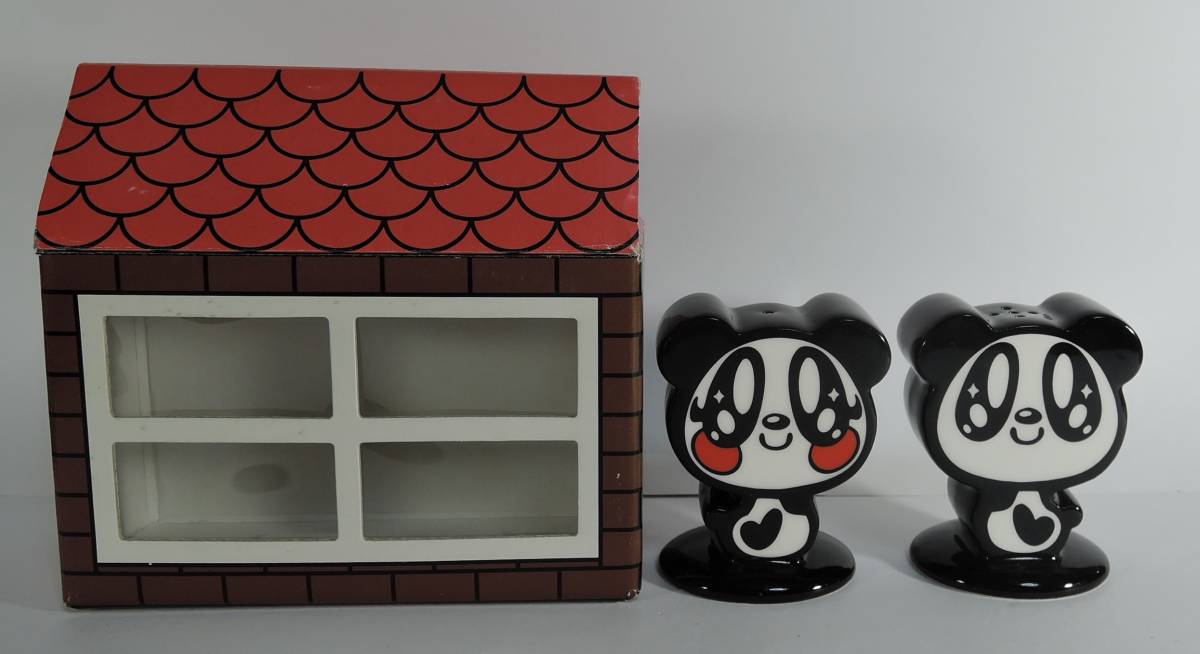 ☆T06■LH/UH パンダ ソルト&ペッパー 陶器製■未使用拍卖