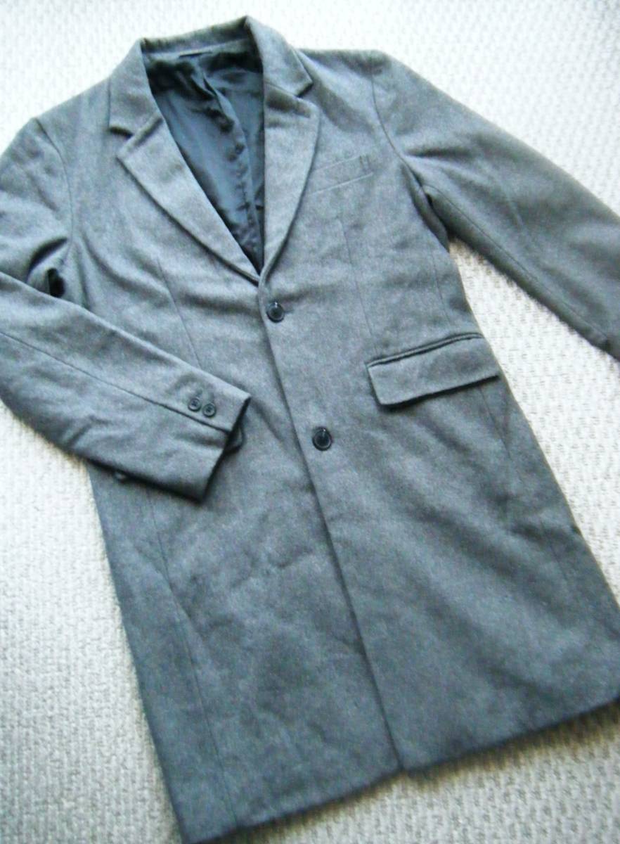 ☆RAGEBLUEレイジブルー チェスターコート グレー系 Mサイズ拍卖