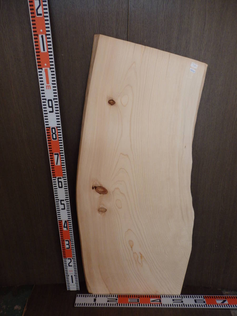 e1061005 檜●約1m10cm×48cm×3.5cm☆無垢板1枚板 木材 板 DIY 板材 天板 棚板 テーブル 看板 花台など種類豊富!拍卖