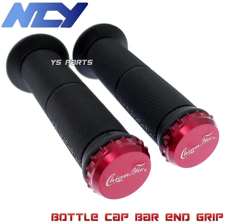 正規品NCY CNC王冠グリップ赤ダンク/DUNK/ジョルノ/ズーマー50/ズーマーX/FTR223/FTR250/VTR250/CB400SF/CBR400RR/CBR600RR/CBR900RR等拍卖