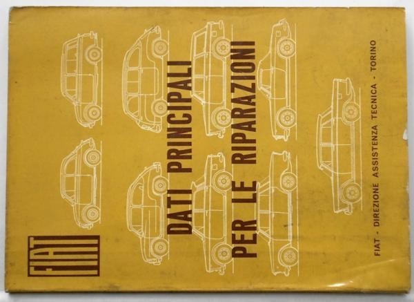 FIAT SERVICEMAN'S DIGEST New 500,600D,1100,1300-1500,1600S拍卖