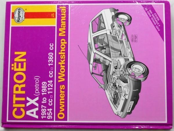 CITROEN AX '1987-89 Owners Workshop Manual拍卖