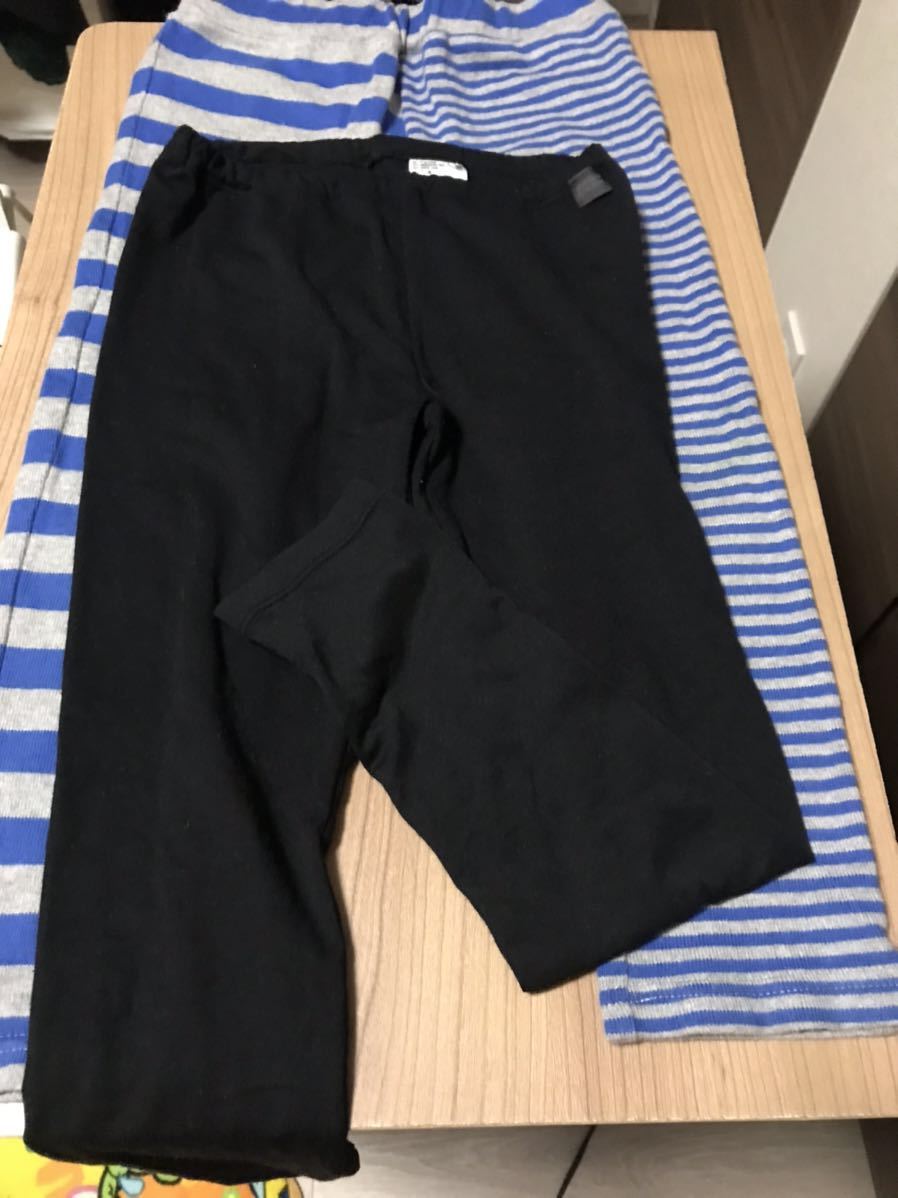 美品 キッズ レギンスパンツ 120サイズ 2点セット 男女兼用 あたたか ユニクロヒートテック 即決あり拍卖