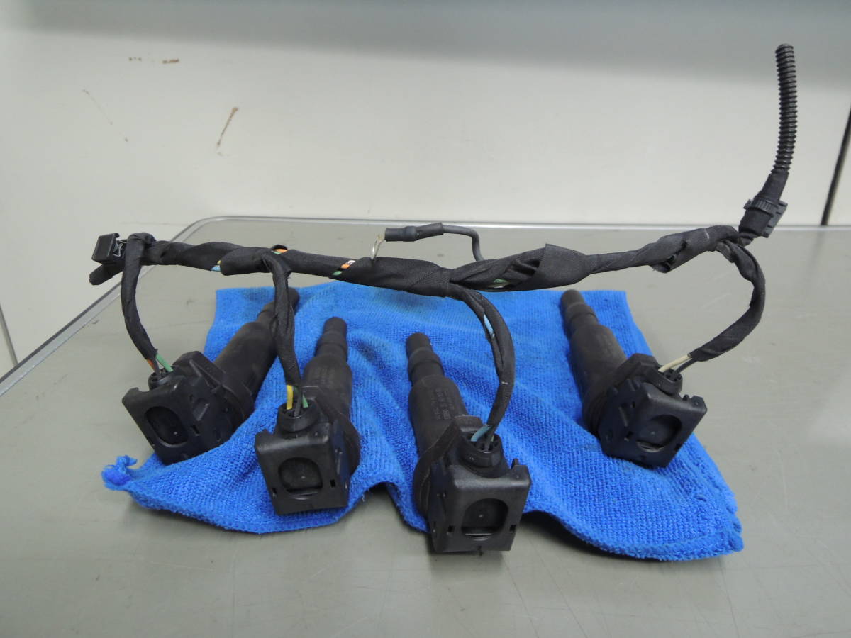 ・ ABA-ML16 BMW ミニ クーパー クラブマン 純正 ダイレクト イグニッション コイル カプラー付き 4本セット 0 221 504 470 BM-5254拍卖