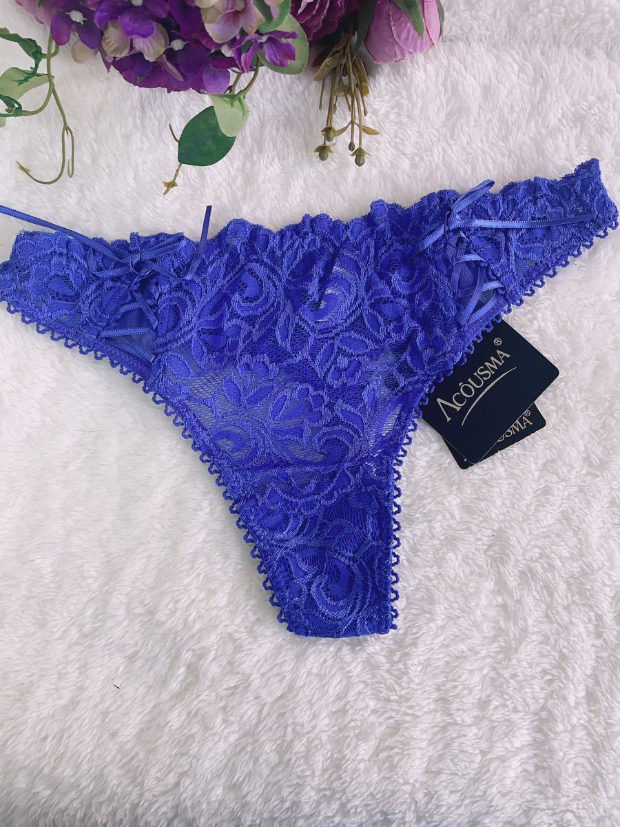 Acp6433 欧州発人気ブランド 刺繍ショーツ 高級 勝負下着 セクシー下着 Sサイズ  ACOUSMA Tバック 新品拍卖