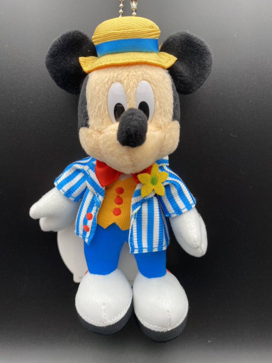 195 TDS 13周年ミッキーマウス ぬいぐるみバッジ TDS TDL TDR ディズニーランド バッチ 未使用 タグ付き ぬいば拍卖