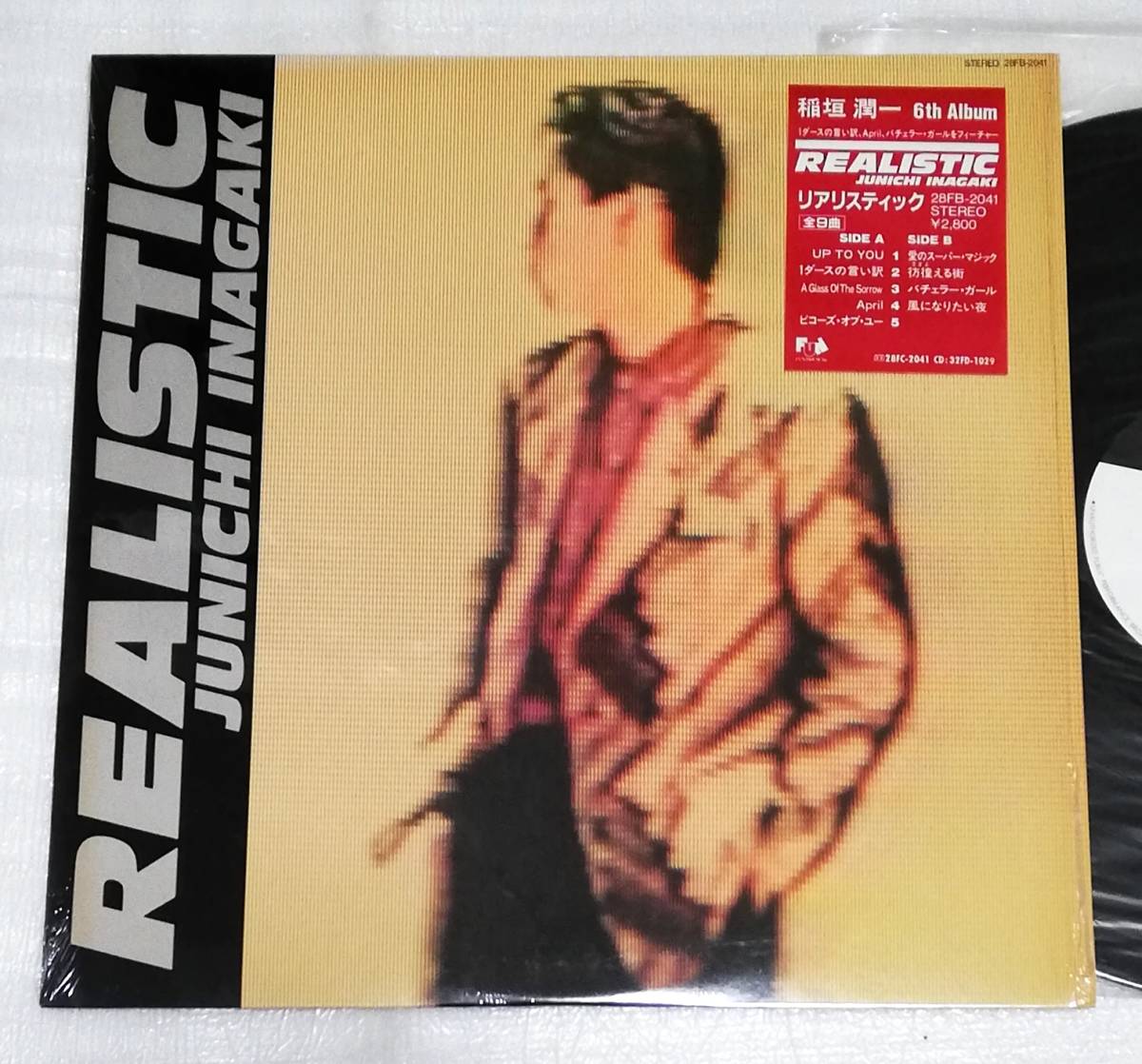 LP 稲垣潤一 REALISTIC 大滝詠一作曲バチェラーガール入り/28FB-2041拍卖