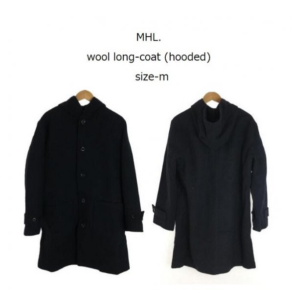 TK 価格 50,000円位 マーガレットハウエル MHL. ソフトメルトン フーデットコート M ミリタリー 軍物拍卖