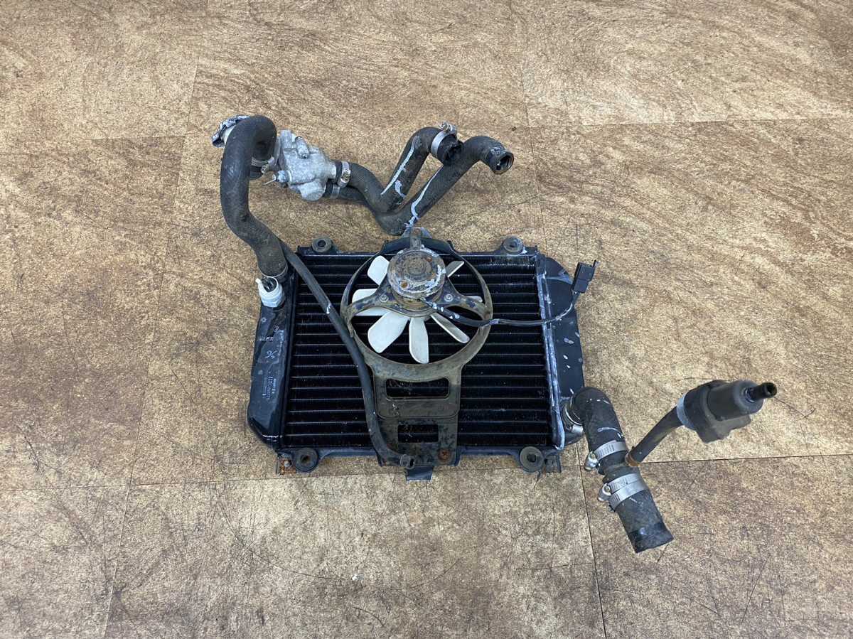 カワサキ EX-4 EX400B ラジエター 本体 詰まり無し ファン KAWASAKI クーラー 1994 バルカン 純正 部品 パーツ拍卖
