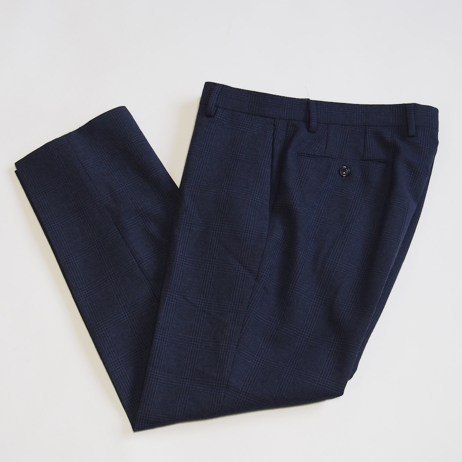 UNITED ARROWS green label relaxing グリーンレーベル グレンチェック トラウザーパンツ拍卖