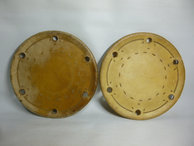 古い 鼓 つづみ 鼓の革 大皮 鼓皮 在銘 年代物 /和楽器 /2212141拍卖