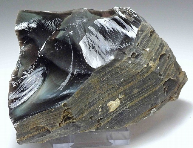 ☆☆ レインボーオブシディアン 黒曜石 <カリフォルニア州> 5 ☆☆拍卖