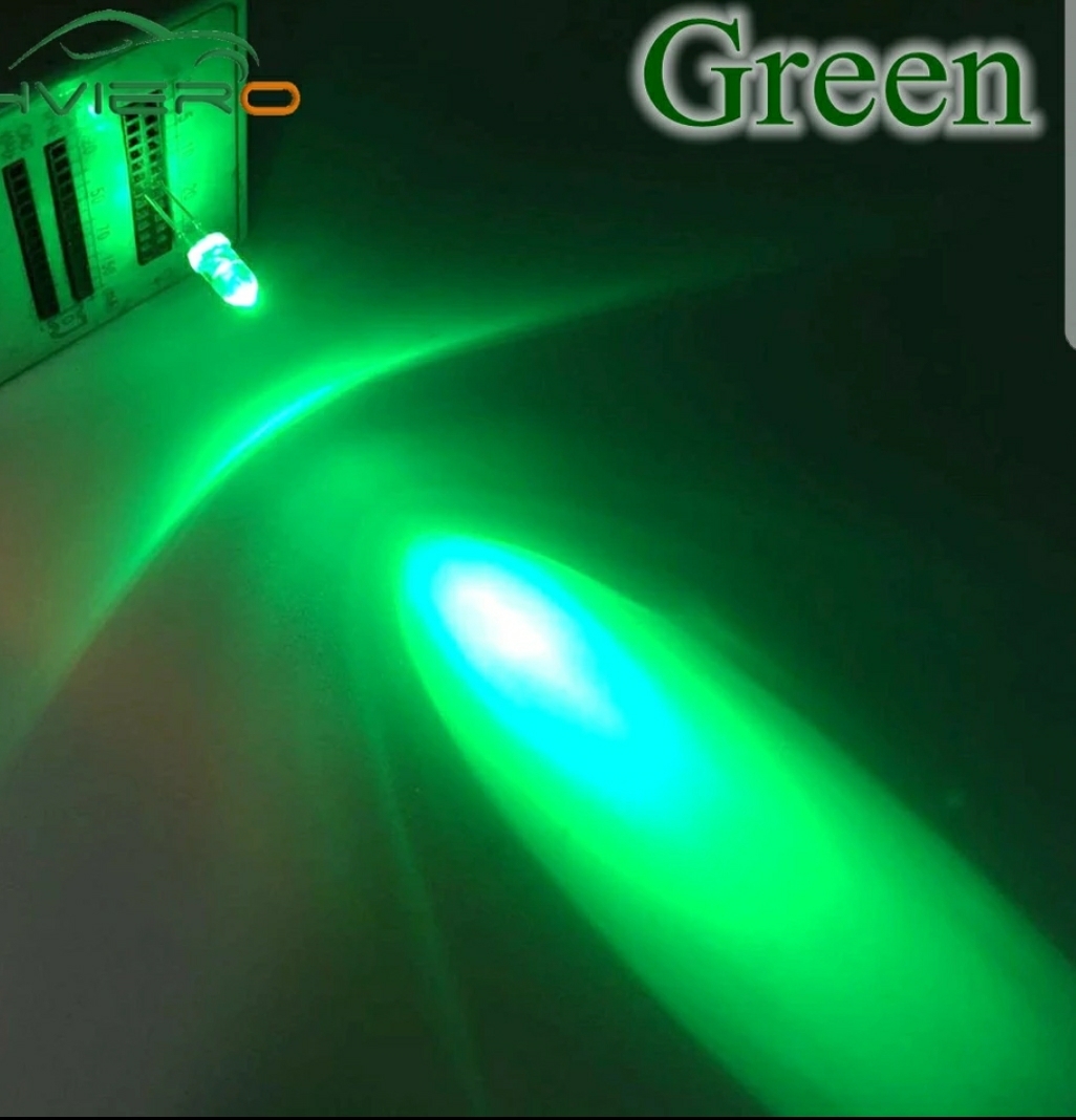 5mm 砲弾型 LED グリーン 緑 100個セット拍卖
