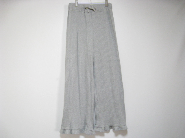 RCWB RODEO CROWNS ロデオクラウンズ ボトムス パンツ ウエストゴム 裾フリル ポケット 灰色 グレー フリーサイズ拍卖