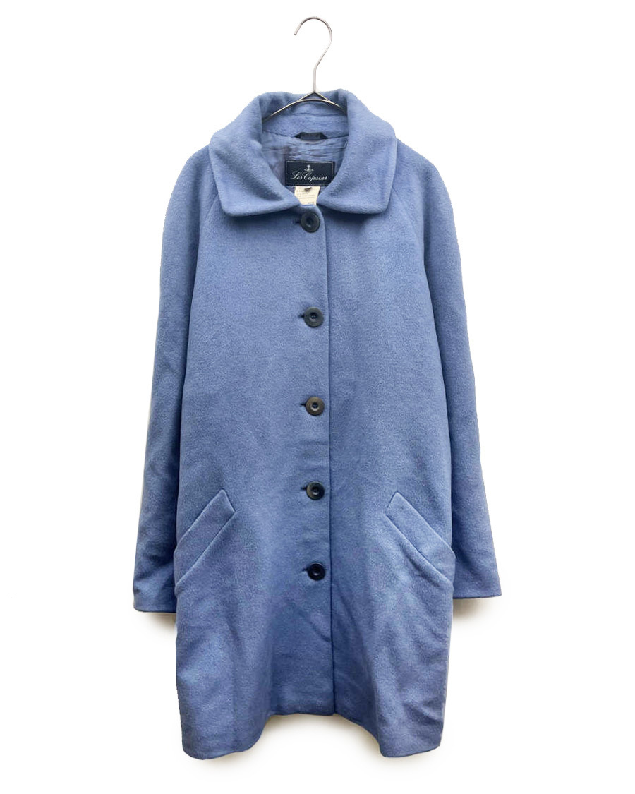 イタリア製【Les copains】上質!カシミアアンゴラウールコート Vintage レコパン BABY BLUE★ LO VINTAGE MAXMARA 拍卖