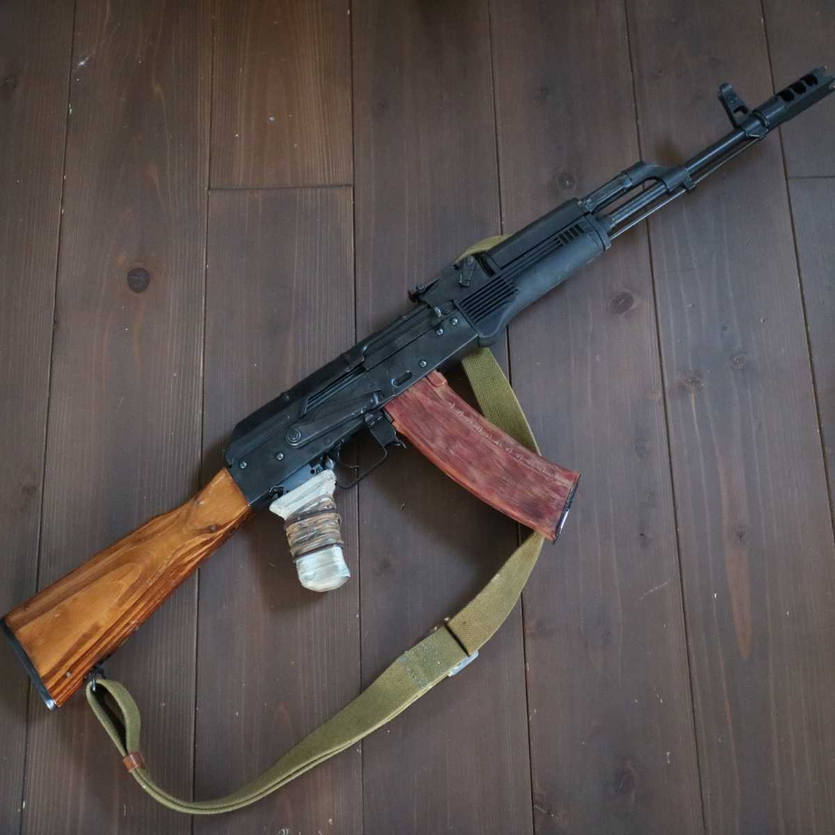13 マガジン のみ 電動ガン用 AK AKM AK47 AK74 ベークライト風 ソ連 ロシア ステンシル 赤茶 ※AK47本体は付属しません拍卖
