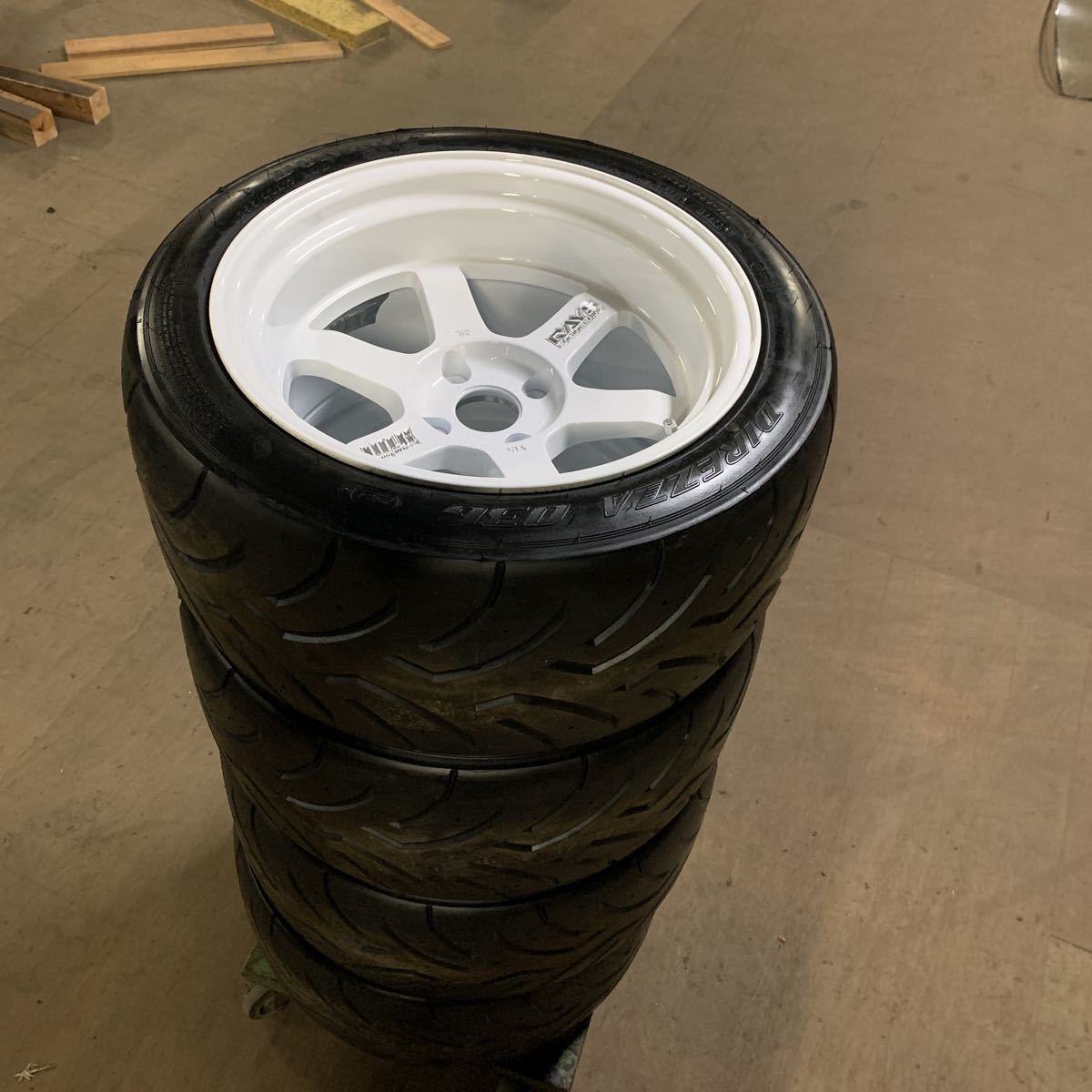 RAYS TE37V 10th ANNIVERSARY EDITION 10J -20 17インチ DIREZZA 03G S5 255/40R17 2022年製造タイヤ 新品セット S30 HS30 HS130 S13 180SX拍卖