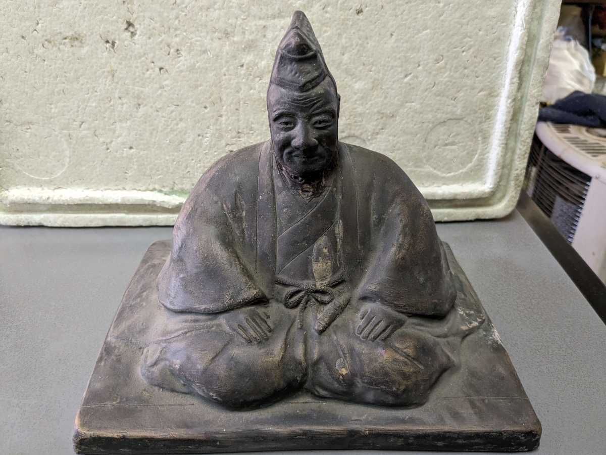 仏教美術 中国美術 江戸時代 観音菩薩 文殊菩薩 大名様 なおしあり 焼き物仏像 高さ 20センチ骨董 拍卖