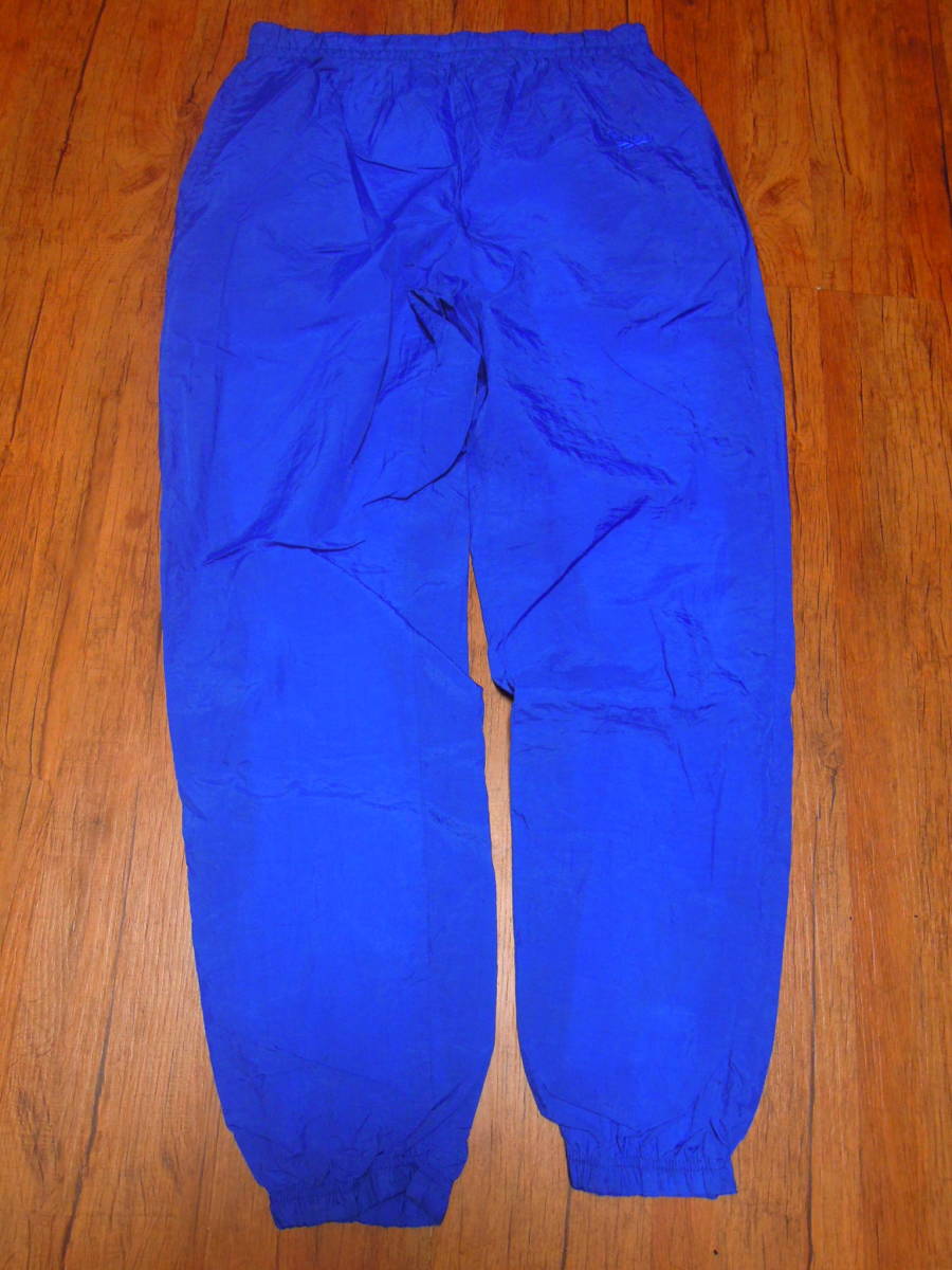 4zx 90's リーボックReebok裏地付きナイロン ロング パンツ シャカシャカ拍卖