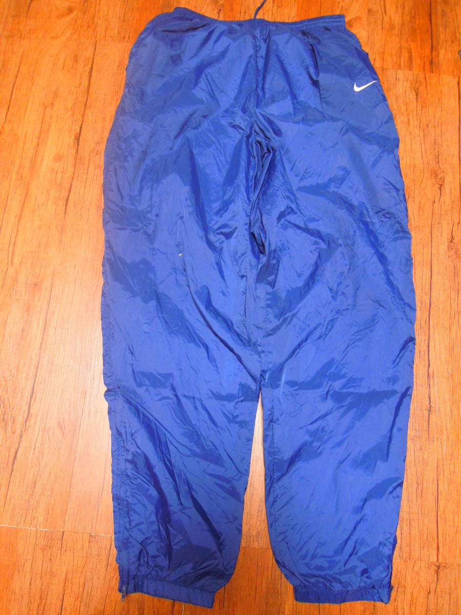 rt5 90'sヴィンテージ NIKE 裏地付きナイロン ロング パンツ シャカシャカ/XL拍卖