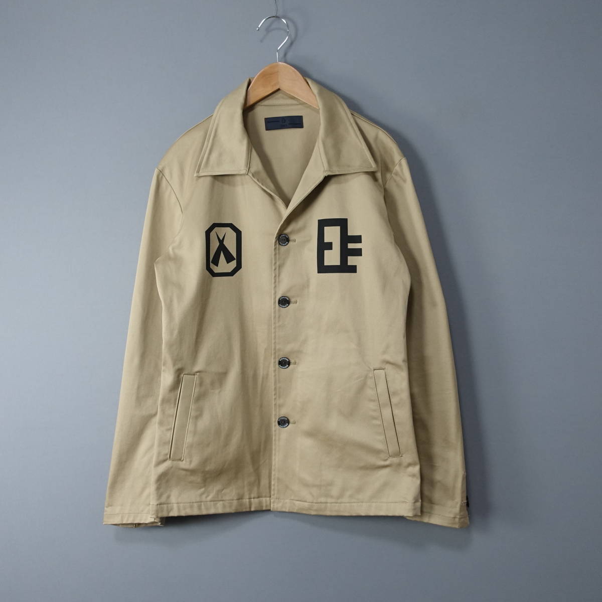 美品*EUROKENVY/ユーロケンビー/ERKV/S/日本製/ミリタリージャケット/ベージュ/メンズ/シャツ拍卖