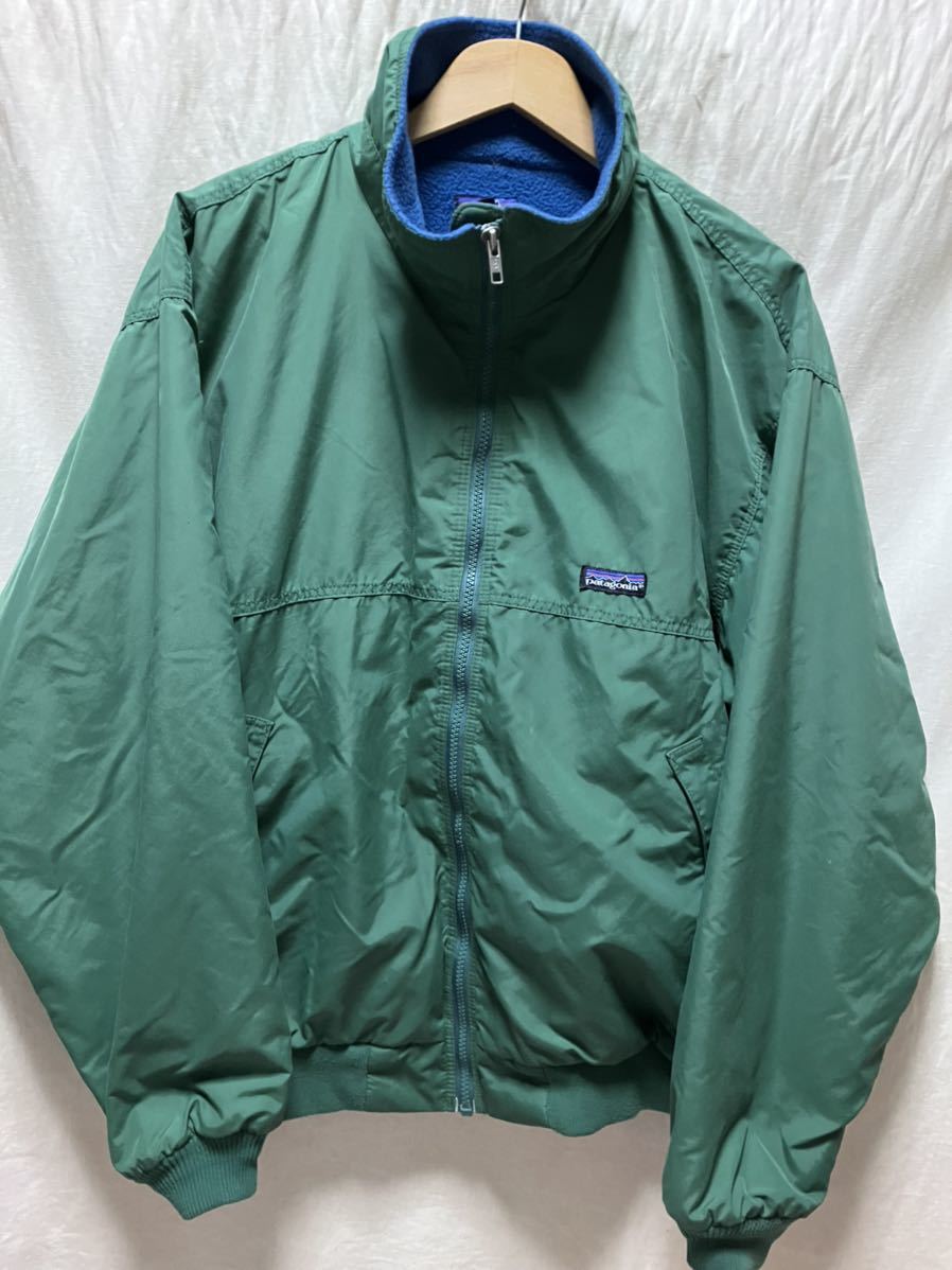 美品 patagonia シェルドシンチラジャケット L アメリカ製 廃番希少品 フリース コーチジャケット ナイロン インファーノ surf Rタグ拍卖