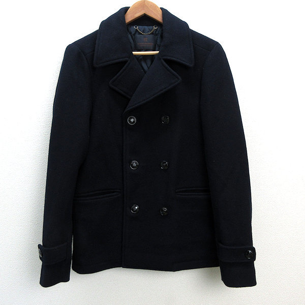 a■スコッチ&ソーダ/SCOTCH&SODA ピーコート【S】紺/MENS/59【中古】拍卖