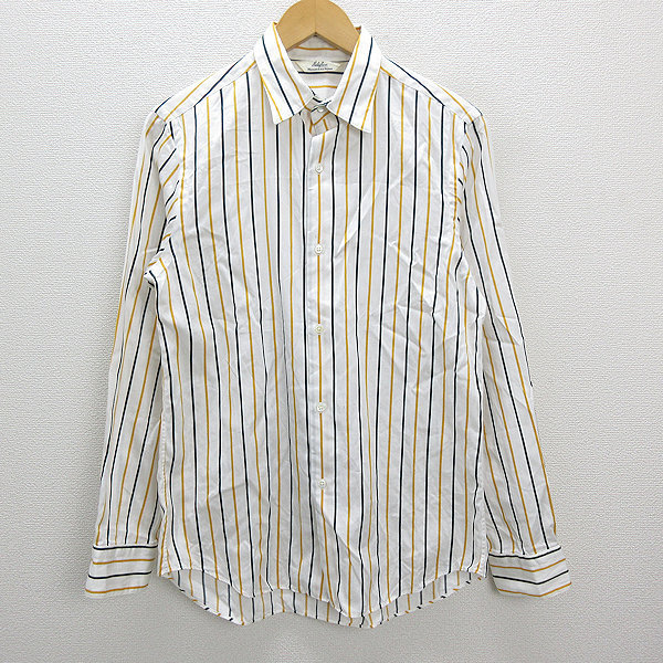 X★ エディフィス/EDIFICE ストライプ柄 長袖シャツ【40】MENS/47【中古】■拍卖