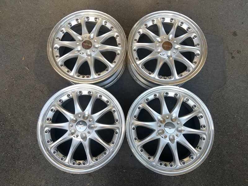 『psi』 HERBERT HARTGE (ENKEI製) 17インチ × 7J +45 4穴・5穴 マルチ PCD100 アルミホイール4本セット拍卖