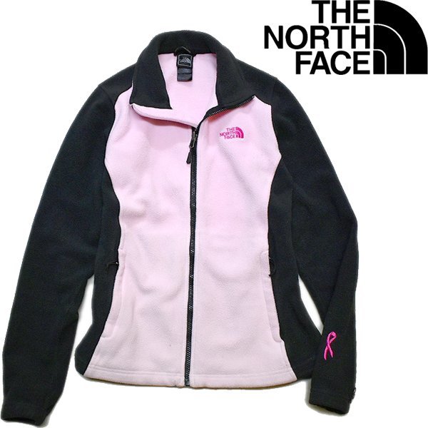 1点物◆ノースフェイス切替えフリースジャケット古着レディースLメンズOKアメカジ90sストリート/スポーツ/アウトドア山ピンク黒/中古784956拍卖