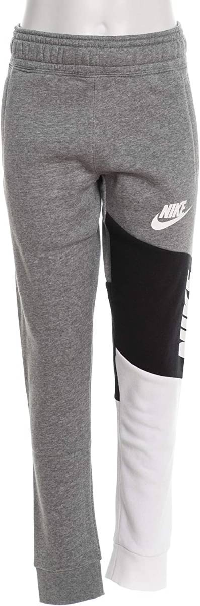 【KCM】Z-nike-382-130★展示品★【NIKE/ナイキ】ジュニア スウェット ロング パンツ 裏起毛 BV3656-091 グレー サイズ130(XS)拍卖