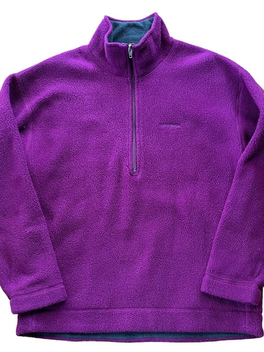 ★★★2004年 us製 patagonia パタゴニア ハーフジップ肉厚フリースジャケット 25220 F4 S パープル紫★★★拍卖