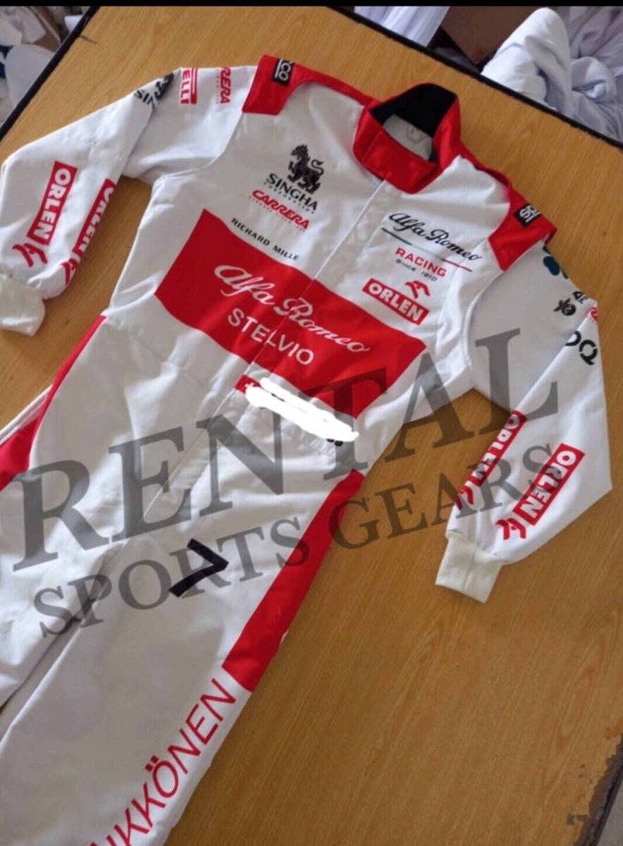 海外 送料込み 高品質 キミ・ライコネン F1 Kimi Raikkonen Alfa Romeo 2020 レーシングスーツ サイズ各種 レプリカ 拍卖