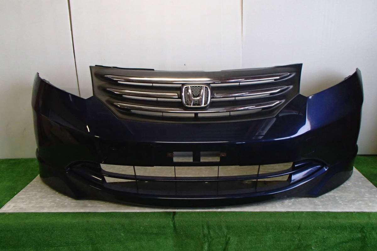 GB3/GB4 前期 フリード エアロ系 純正 フロントバンパー グリル B557P プレミアムナイトブルーパール 71101-SYY-Z000 【22-1753】拍卖