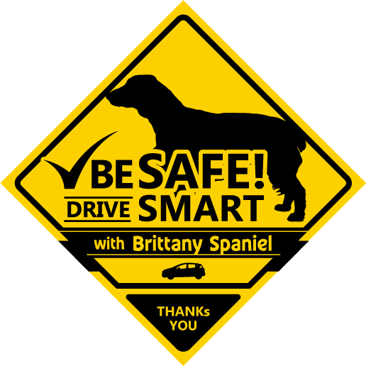 【新品・未使用】カーマグネット、カーサイン 犬が乗ってます xing ブリタニースパニエル拍卖