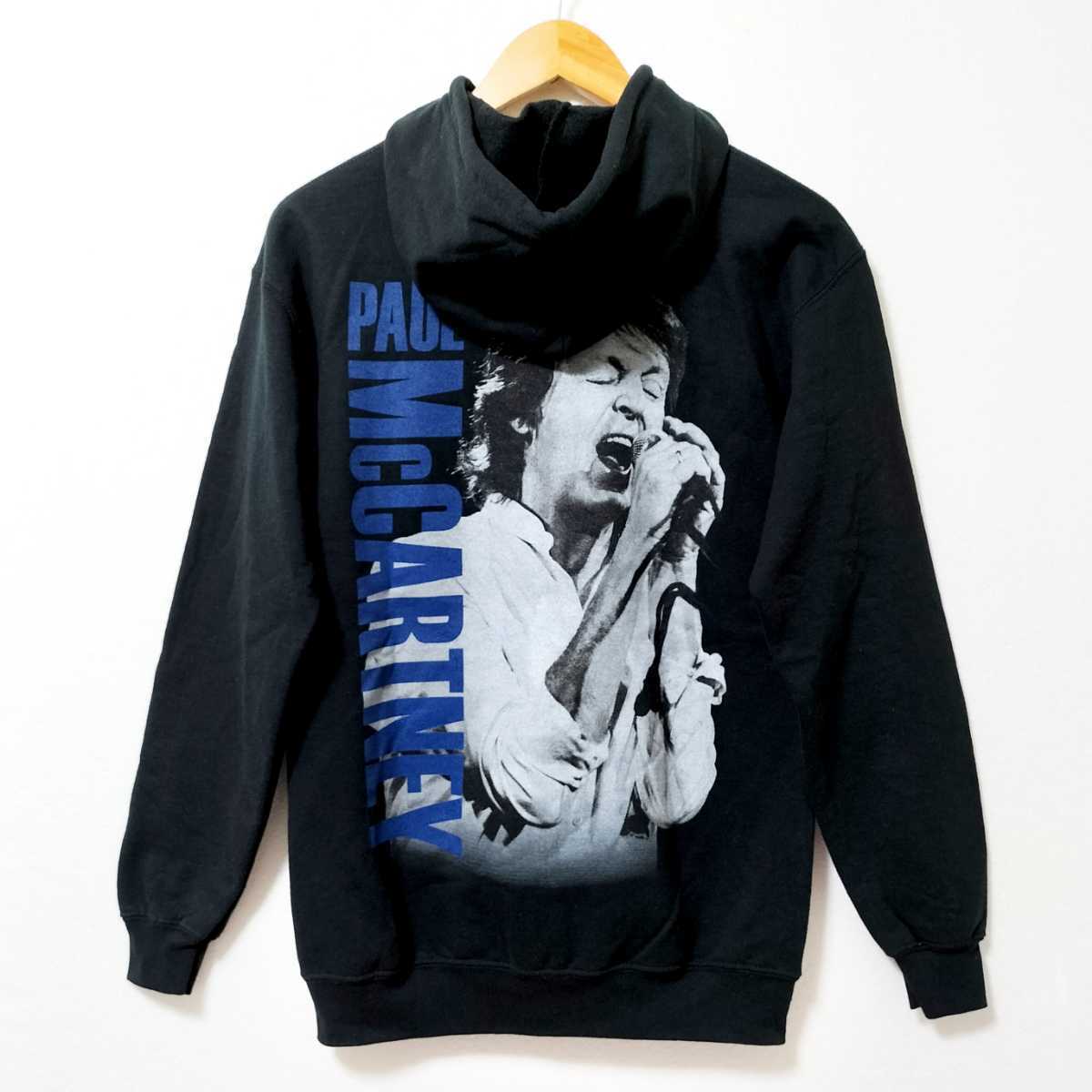 【ロック】Paul McCartney ポール・マッカートニー 公式 2017 ツアー ジップアップ パーカー Sサイズ ブラック 裏起毛 GILDAN拍卖