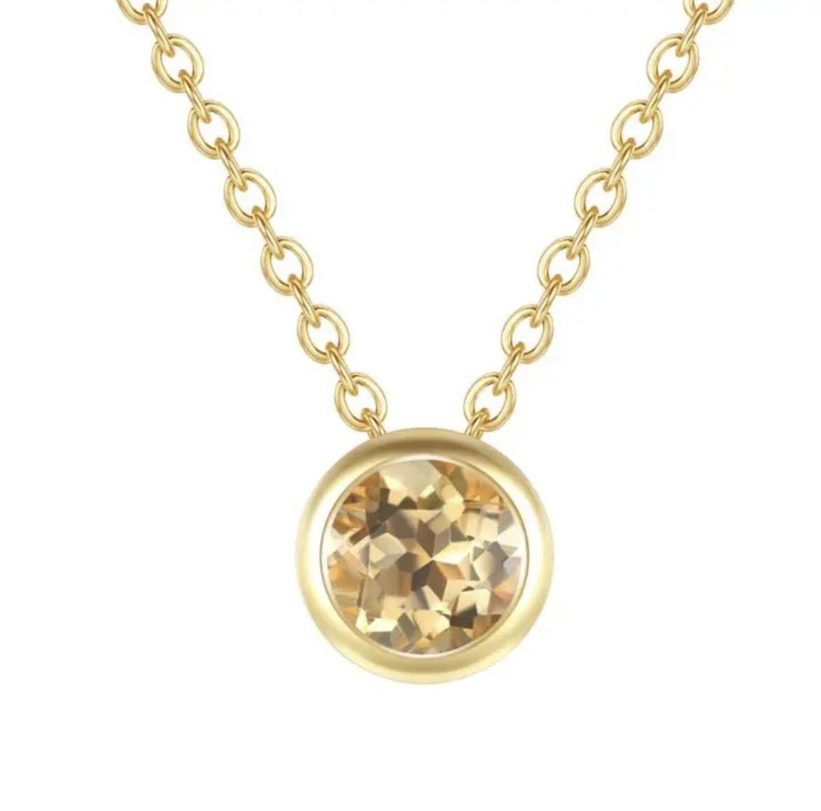 ネックレス レディース 11月誕生石 14金 ゴールドフィルド 天然石14KGF拍卖