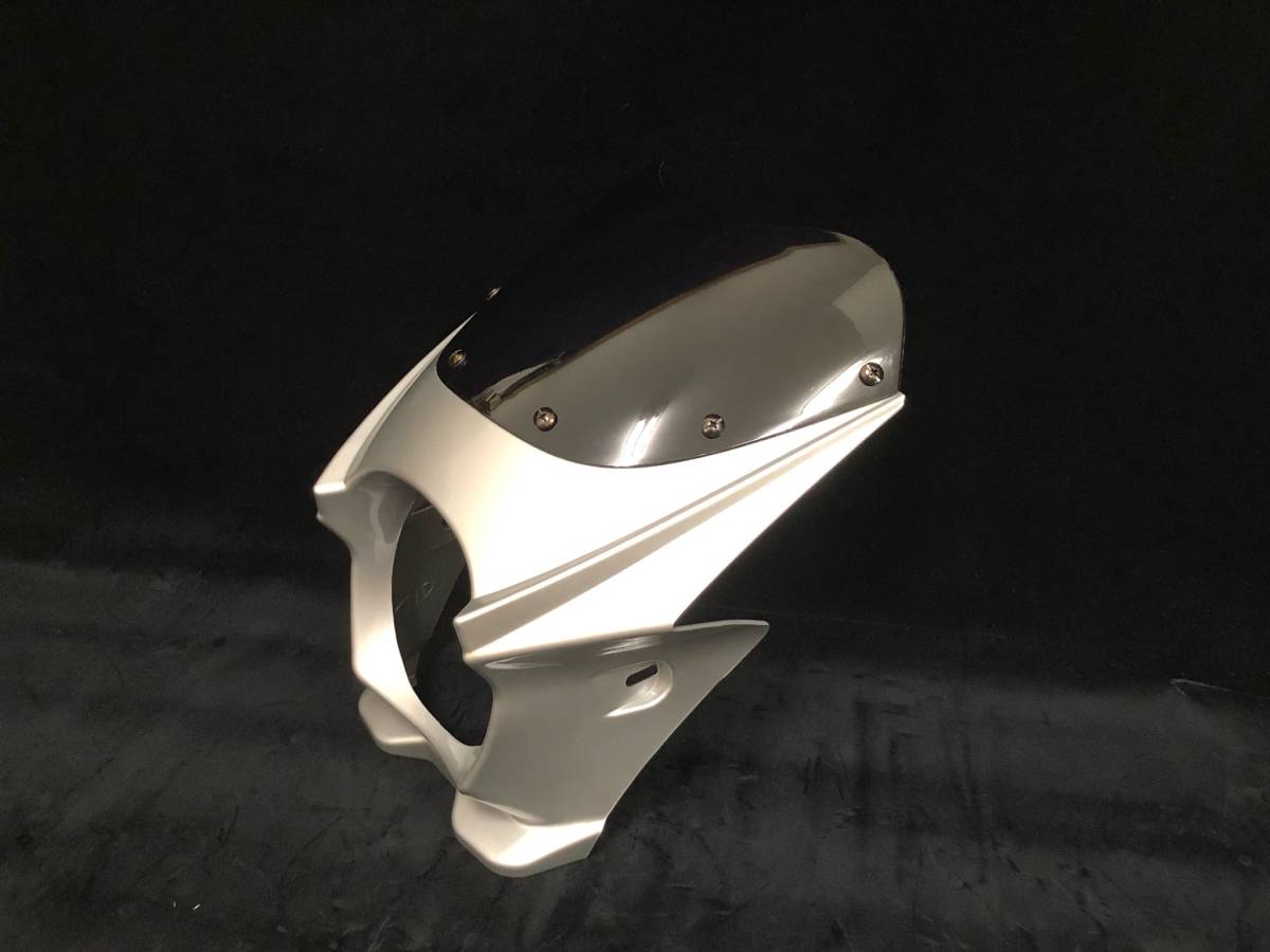 送料込み 130φ ビキニカウル シルバー●アッパーカウル/社外/モンキー/ゴリラ/エイプ/シャリー/ダックス/CB50/MBX/NS-1拍卖