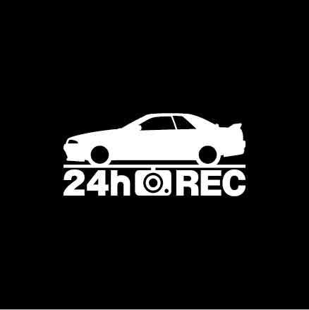 【ドラレコ】日産 スカイラインGT-R【R32系】24時間 録画中 ステッカー拍卖