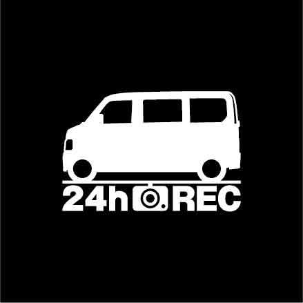 【ドラレコ】ホンダ バモス【HM系】中期型 24時間 録画中 ステッカー拍卖