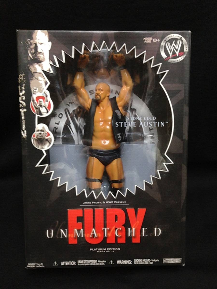 JAKKS:WWE UNMATCHED FURY SERIES 15 スティーブ・オースチン(未開封品)拍卖